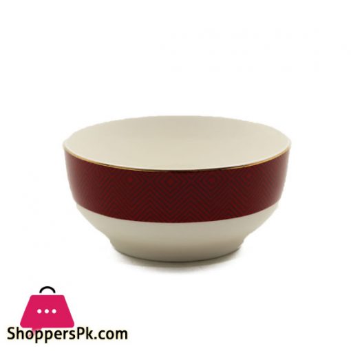 Angela Ceramic Bowl Piyali Set Red MK57