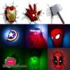 Avengers Series 3D Marvel Led Wall Lamp Living Room Creative Night Light Ironman Hulk Hammer Captain American As Boy'S Gift|Led Night Lights