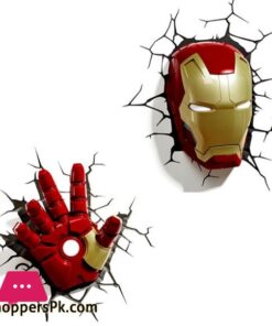 Avengers Series 3D Marvel Led Wall Lamp Living Room Creative Night Light Ironman Hulk Hammer Captain American As Boy'S Gift|Led Night Lights
