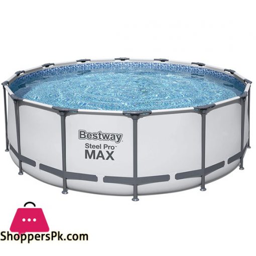 BESTWAY 5612X Removable Pool Steel Pro Max 427 x 122 cm, with cartridge 3,028 L/H cover and ladder