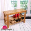 Wooden 2 Tier Shoe Rack