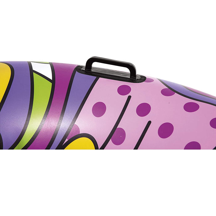 Bestway 36125-19 Inflatable Rubber Ring, Swimming Float With Pop-Art Design, Multi-Colour