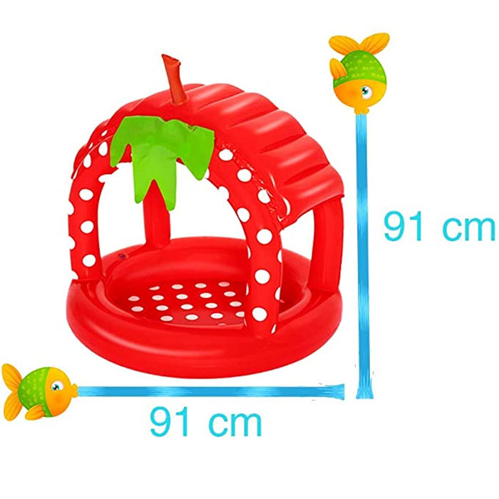Bestway 52387 Strawberry Baby Pool 91 X 91 X 91Cm