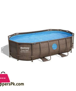Bestway - 54714 Power Steel Swim Vista Series Oval Frame Pool
