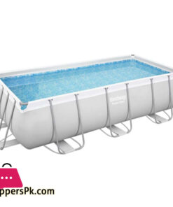 Bestway - 56441 Power Steel Above Ground Rectangular Swimming Pool