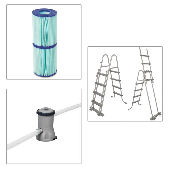 Bestway - 56722 Power Stee Rectangular Outground Pool