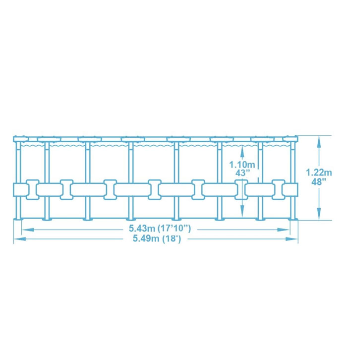 Bestway Ground Frame Pool-56462