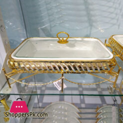 Brilliant  Rectangular Casserole Serving Food Warmer Dish 13.5 Inch  – BR0261