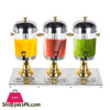 Buffet Catering Juice Machine Tank Refrigerated Fresh Drink Juice Beverage Dispenser Cooler Triple – 24 Liter