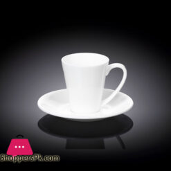 Wilmax Fine Porcelain Coffee Cup & Saucer 110ML - WL‑993054-AB