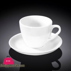Wilmax Fine Porcelain Coffee Cup & Saucer 110ML - WL‑993174-AB