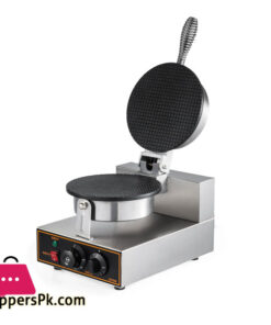 Commercial 110v Electric Nonstick Ice Cream Waffle Cone Baker Maker Machine