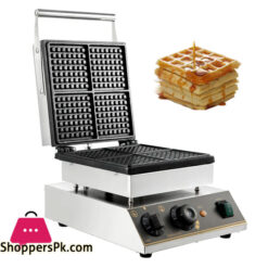 Commercial Square Belgian Waffle Maker Machine Waffle Baker Alarm Iron Machine
