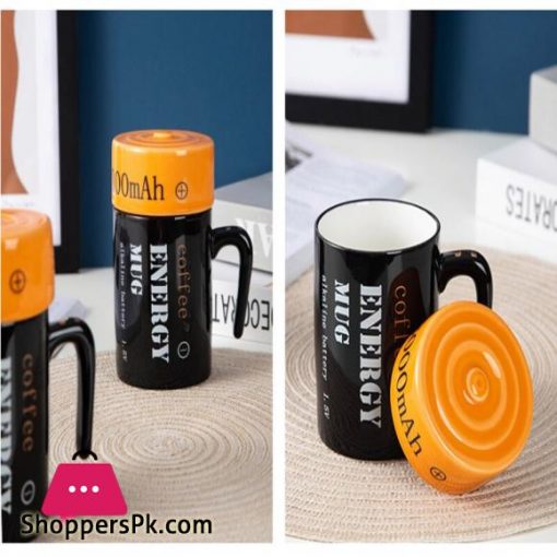 Creative battery modeling mug novel ceramic 3d cup new strange net red water Cup Mugs Coffee Cup|Mugs