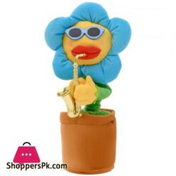 Dancing Sunflower Stuffed Plush Doll 120 Songs Funny Saxophone Singing Twisting Sunflower Toys Stuffed Plush Toy For Kid|Electronic Plush Toys