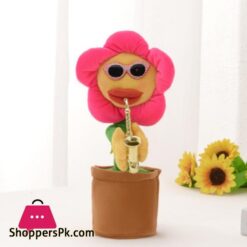 Dancing Sunflower Stuffed Plush Doll 120 Songs Funny Saxophone Singing Twisting Sunflower Toys Stuffed Plush Toy For Kid|Electronic Plush Toys