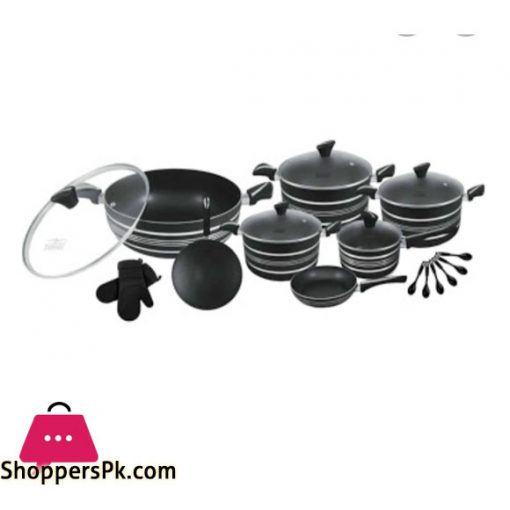Domestic Stylish Nonstick Gift Pack 20pcs with Glass lid