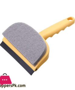 Double Sided Window Cleaning Tool Squeegee Sponge Scrubber Scraper Cleaner Brush for Bathroom Glass