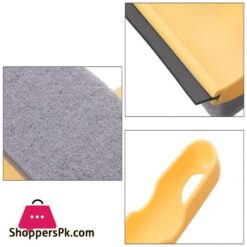 Double Sided Window Cleaning Tool Squeegee Sponge Scrubber Scraper Cleaner Brush For Bathroom Glass