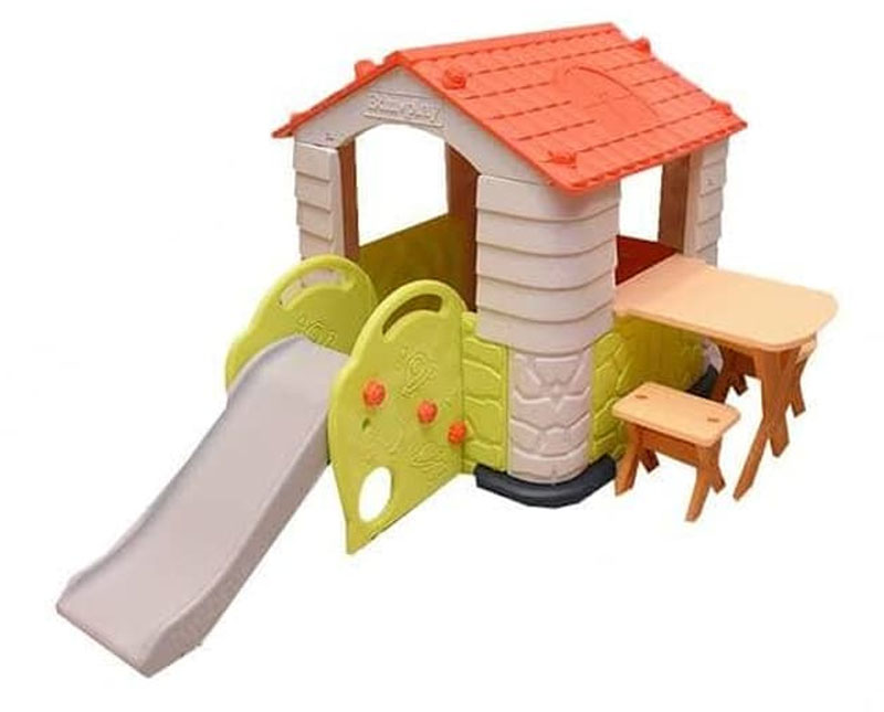 Eduplay Playhouse 4 With Slide Table &Amp; Chair