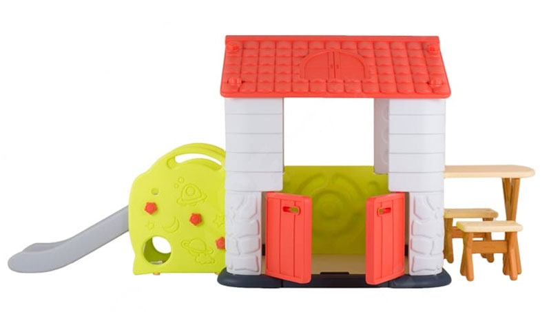 Eduplay Playhouse 4 With Slide Table &Amp; Chair