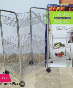 Galaxy Smart Vegetable and Fruit Trolley Rack with Rack