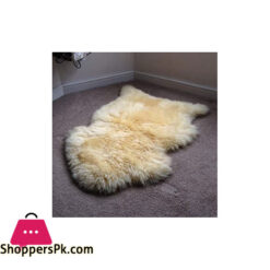 Genuine Sheepskin Rug Champagne Australian Fur Sheep Rug 2 X 3