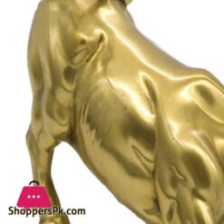 Golden Wall Street Bull Ox Figurine Sculpture Charging Stock Market Bull Statue Home Office Decoration Gift|Statues &Amp; Sculptures