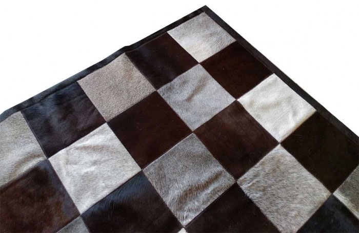 Gray Cowhide Black And Brown Cowhide Patchwork Rugs 7 Gray Cowhide Black And Brown Cowhide Patchwork Rugs