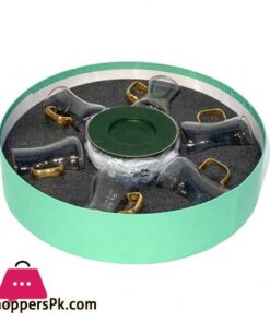 Green Tea Cup &Amp; Saucer Set 6Pcs