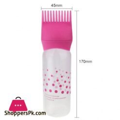3 Pcs Hot Hair Color Applicator Bottles,Root Comb Applicator Bottle, Hair Dye Bottle Applicator Brush Dispensing Salon Hair Coloring Dyeing (Pink + Blue + Black)