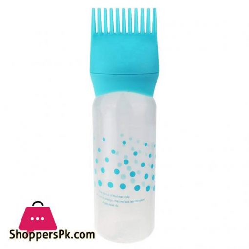 3 Pcs Hot Hair Color Applicator Bottles,Root Comb Applicator Bottle, Hair Dye Bottle Applicator Brush Dispensing Salon Hair Coloring Dyeing (Pink + Blue + Black)