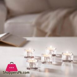 Ikea Glasig Tealight Candle Holder, Clear Glass 5X5Cm/Set Of 5
