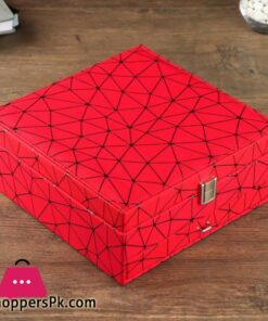 Jewelry Box Pu jewelry "multi colored spider web on red" 10 х24х24 cm baby leather jewelry boxes jewelry boxes|