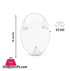 Techsrmaji Kitchen Serving Acrylic Chakla &Amp; Chapati Rolling Board &Amp; Belan For Kitchen- Both Items In One Packet (Transparent, 9 Inch Dia, 0.6 Inch Thickness)