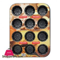 Kitchen Jewellery 12 Tart Cup Mould, Plain, 3.5x26.5x3cm