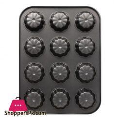 Kitchen Jewellery 12 Tart Cup Mould, Plain, 3.5X26.5X3Cm