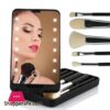 Led Makeup Cosmetic Mirror With Led Full Set Of Brushes Travel Portable Mirror Stroage Box Storage Makeup Organizer Mirror Boxeye Shadow Applicator