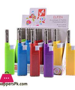 LIT Solid Color Gas Lighter - F021 Italy Made -1 Pcs