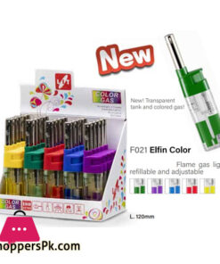 LIT Transparent Color Gas Lighter - F021 Italy Made -1 Pcs