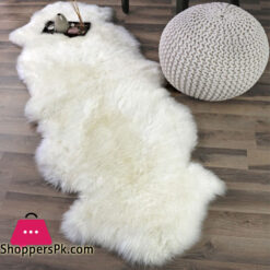 Large Pelt Ivory White Sheepskin Rug