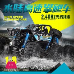 Large Water Land Amphibious Remote Control Car Six Wheel Drive High Speed Buggy Climbing Car Powerful High Speed Motor Rc Carrc Cars