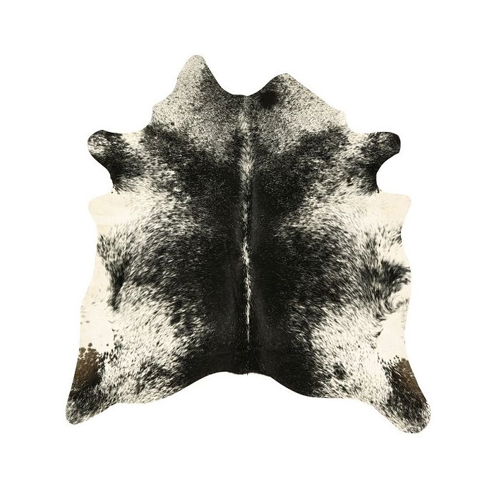 Light Salt &Amp; Pepper Natural Cowhide Rug