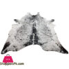 Light Salt &Amp; Pepper Natural Cowhide Rug