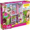 Liscianigiochi Barbie Dream House Pretend Play Doll House Two - Storey Villa, Arrange Furniture And Decorate With 3D Stickers