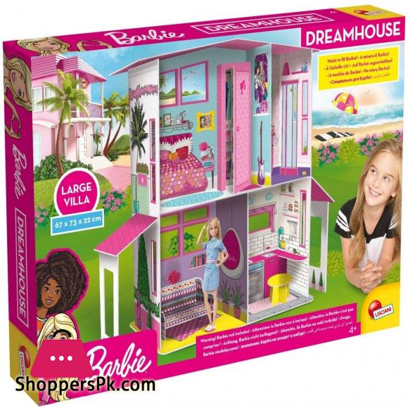 Liscianigiochi Barbie Dream House Pretend Play Doll House Two - Storey Villa, Arrange Furniture And Decorate With 3D Stickers 3 Liscianigiochi Barbie Dream House Pretend Play Doll House Two - Storey Villa, Arrange Furniture And Decorate With 3D Stickers