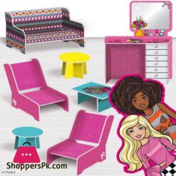 Liscianigiochi Barbie Dream House Pretend Play Doll House Two - Storey Villa, Arrange Furniture And Decorate With 3D Stickers 10 Liscianigiochi Barbie Dream House Pretend Play Doll House Two - Storey Villa, Arrange Furniture And Decorate With 3D Stickers