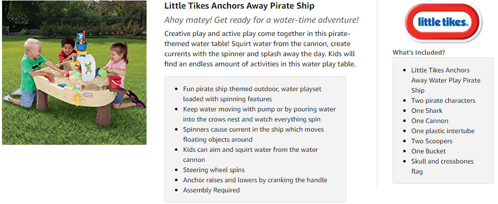 Little Tikes Anchors Away Pirate Ship 16 Little Tikes Anchors Away Pirate Ship