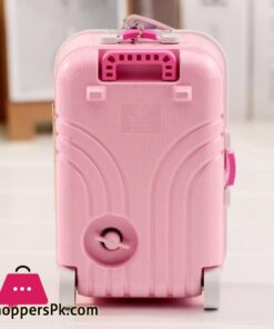 Fashion Luggage Music Box Jewelry Box Lovely Gift Beautiful With Mirror Ballet Girl Rotate Music Box Lovers Gifts Storage Box|Music Boxes