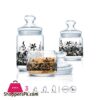 Luminarc 3pcs Decorative Eden Black Jar Set